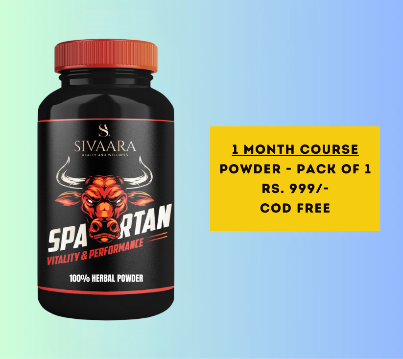 Sivaara Spartan Powder - ಅಕಾಲಿಕ ಸ್ಖಲನ, ನಿಮಿರುವಿಕೆಯ ಅಪಸಾಮಾನ್ಯ ಕ್ರಿಯೆ ಮತ್ತು ಸಮಯದ ಸಮಸ್ಯೆಯಲ್ಲಿ 100% ಫಲಿತಾಂಶಗಳು